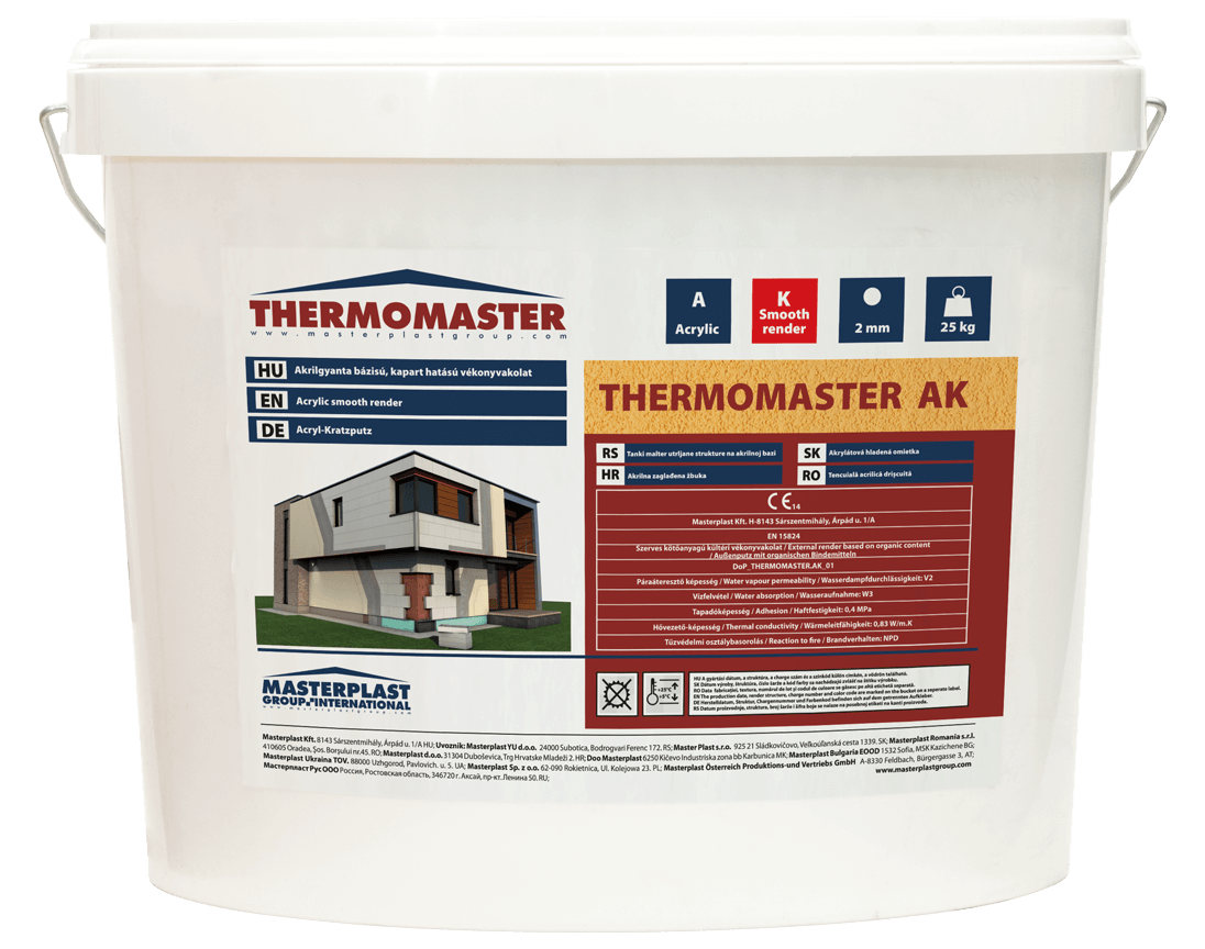 THERMOMASTER akril vékonyvakolatok